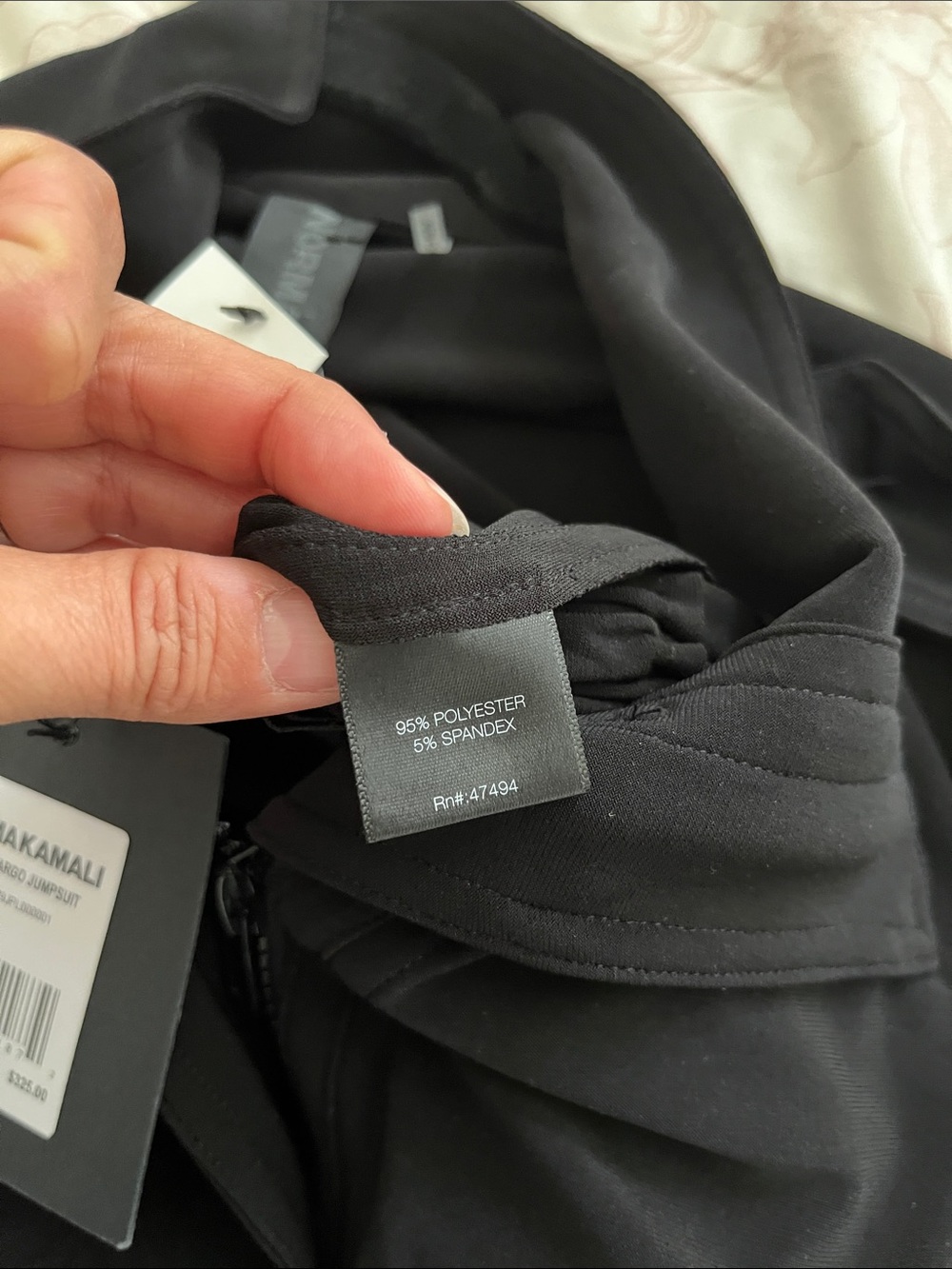 Norma Kamali turtle cargo jumpsuit Black Utility Zip-Front Jacket size M - Picture 14 of 14